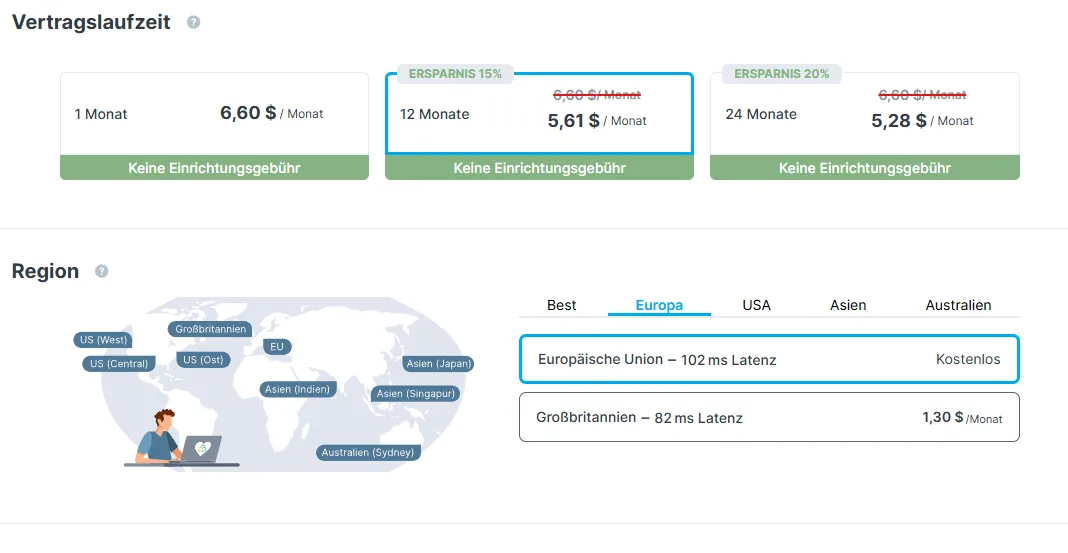 contabo Region snapshot