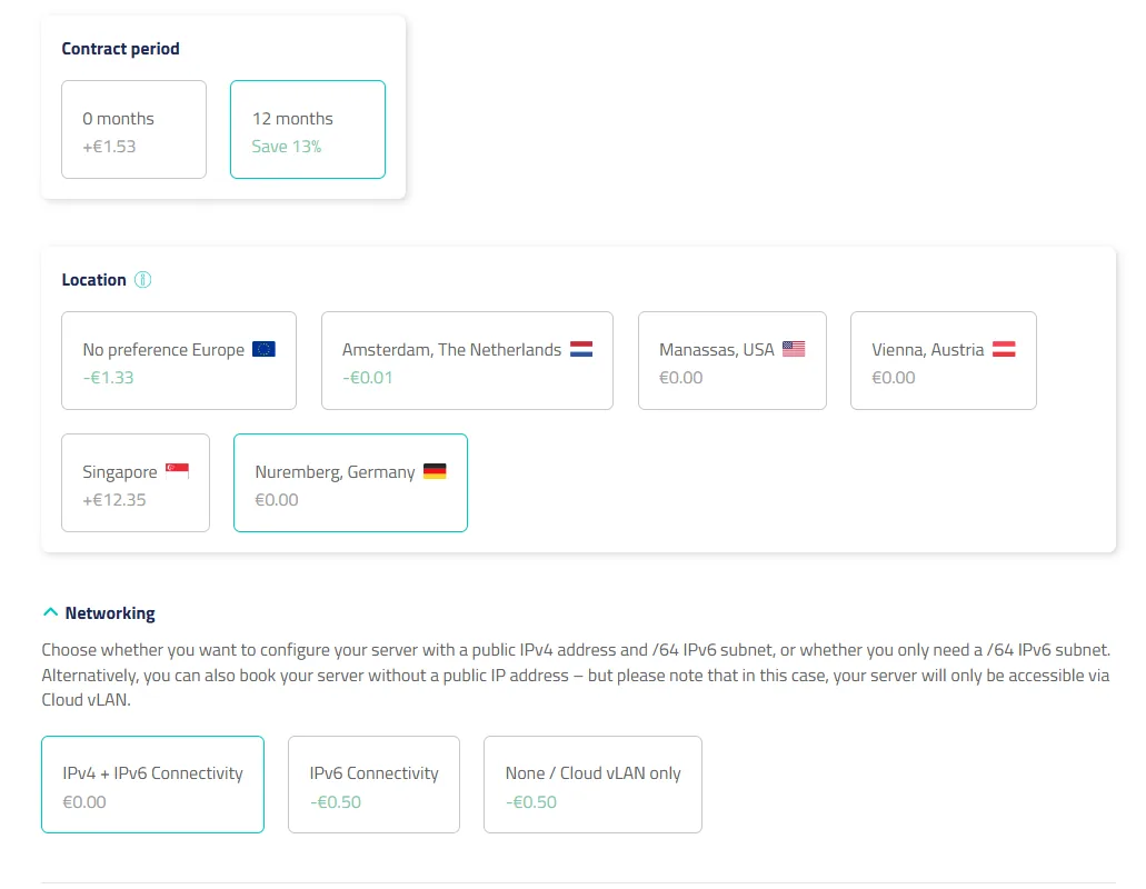 netcup Region snapshot